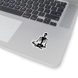 Human Skeleton Yoga pose Kiss-Cut Sticker