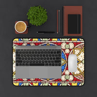 Art Nouveau Stained Glass Desk Mat