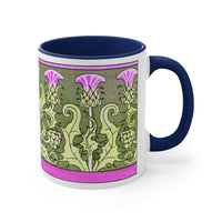 Art Nouveau Thistle Mug 11oz