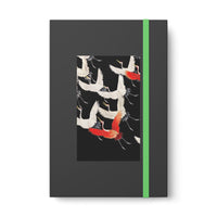 Flying Cranes Color Contrast Notebook - Ruled