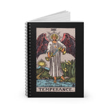 Temperance Tarot Spiral Notebook - Ruled Lined