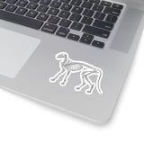 Cat Skeleton Kiss-Cut Sticker