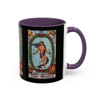 Tarot The World Accent Coffee Mug - 11oz & 15oz