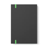 Rose Ribbon Color Contrast Ruled Hardback Notebook