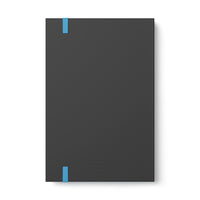 Bat and Full Moon Illustration Color Contrast Ruled Hardback Notebook