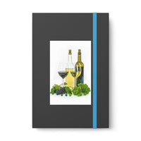 Grapes & Wine Color Contrast Ruled Notebook