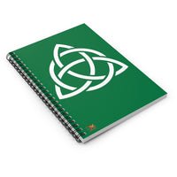 Celtic Trinity Knot in Circle Ruled Spiral Notebook