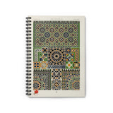 Moresque pattern Spiral Notebook - Ruled Line