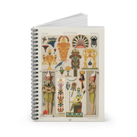 Egyptian Patterns Ruled Spiral Notebook