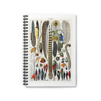 Plumes & Feathers Spiral Notebook - Ruled Line