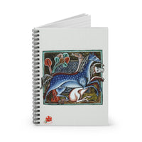 Wild Horses Ruled Spiral Notebook