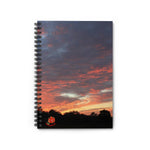 Florida Sunset Ruled Spiral Notebook