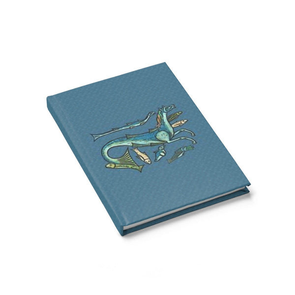 Seahorse and Fish Ruled Hardback Journal