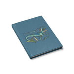 Seahorse and Fish Blank Ruled Hardback Journal