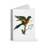 Red-Bellied Parrot Ruled Spiral Notebook