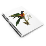 Red-Bellied Parrot Ruled Spiral Notebook