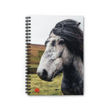 Gray Horse Ruled Spiral Notebook