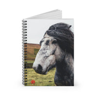 Gray Horse Ruled Spiral Notebook