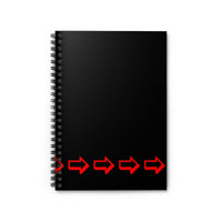 Onward! Ruled Spiral Notebook - Black