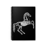 Skeleton Horse Ruled Spiral Notebook