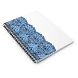 Blue Lace Ruled Spiral Notebook