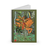 The Red Knight Ruled Spiral Notebook