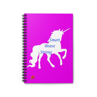 Smart Unicorn Ruled Spiral Notebook