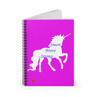 Smart Unicorn Ruled Spiral Notebook