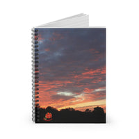 Florida Sunset Ruled Spiral Notebook
