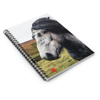 Gray Horse Ruled Spiral Notebook