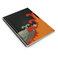 Mandarin Orange Ruled Spiral Notebook