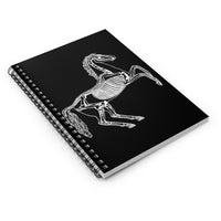 Skeleton Horse Ruled Spiral Notebook