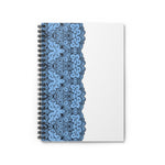 Blue Lace Ruled Spiral Notebook