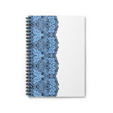 Blue Lace Ruled Spiral Notebook