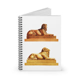 Androsphinx and Criosphinx Ruled Spiral Notebook