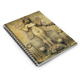 Goddess Inanna - Ishtar Ruled Spiral Notebook