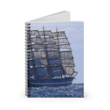 Tall Ship Ruled Spiral Notebook