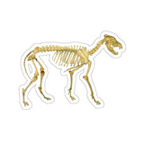 Wolf Skeleton Sticker