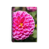 Dahlia Flower #2 Ruled Spiral Notebook