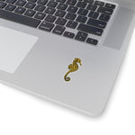 Golden Seahorse Sticker