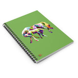 Abstract Mare and Foal Ruled Line Spiral Notebook