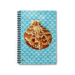 Scallop Shell Ruled Line Spiral Notebook