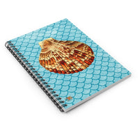 Scallop Shell Ruled Line Spiral Notebook