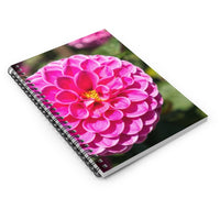 Dahlia Flower #2 Ruled Spiral Notebook