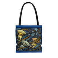 Art Deco Jellyfish Tote Bag