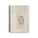 Medieval Knight Ruled Line Spiral Notebook