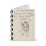 Medieval Knight Ruled Line Spiral Notebook