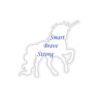 Smart Unicorn Kiss-Cut Sticker