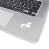 Smart Unicorn Kiss-Cut Sticker