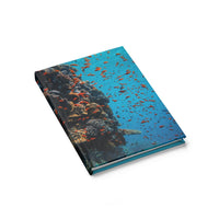 Coral Reef Ruled Hardback Journal